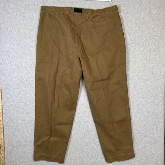 Vintage L.L. Bean Men's Size XL Inseam 30" Brown Clip On Ankle Length Pants - Picture 8 of 9